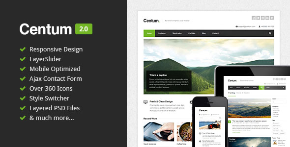 Centum - Responsive HTML Template