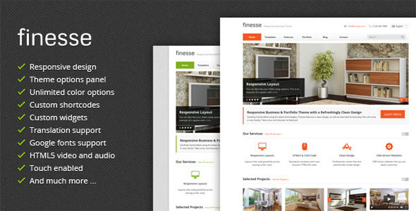 Finesse - Responsive Business WordPress Theme