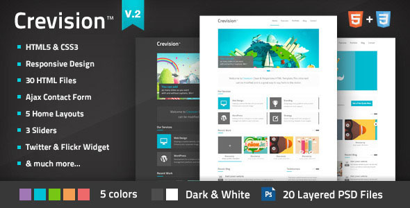 Crevision - Responsive HTML Template