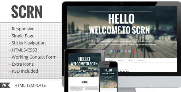 SCRN - Responsive Parallax Template