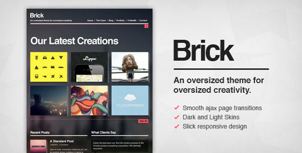 Brick - Creative Ajax WordPress Theme