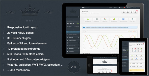 Crown - Premium Responsive Admin Theme