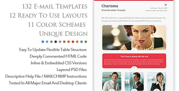 Charismatic Emailer Email Newsletter Template