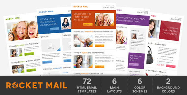 Rocket Mail - Clean & Modern Email Template