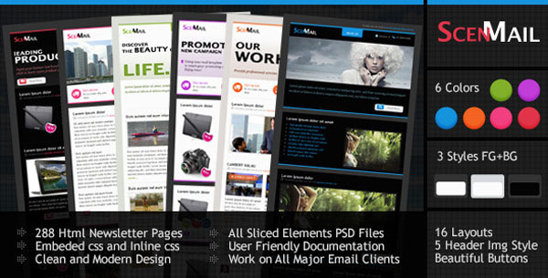 Scenmail Newsletter Email Template