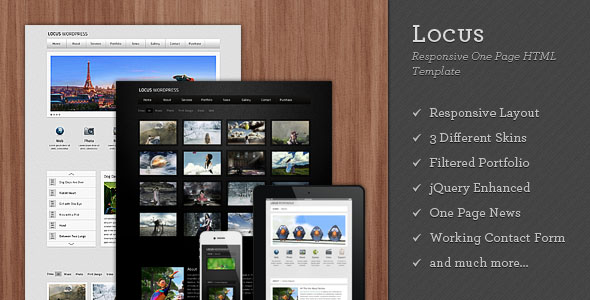 Locus - Responsive One Page HTML Template