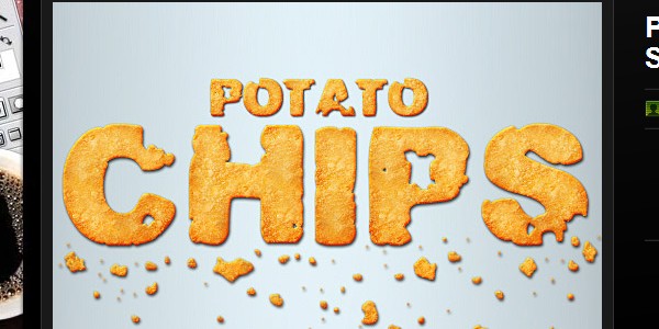 Potato chips layer style