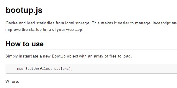 Bootup.js static files load