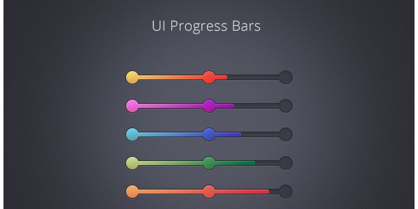 Layered PSD 5I progress bars