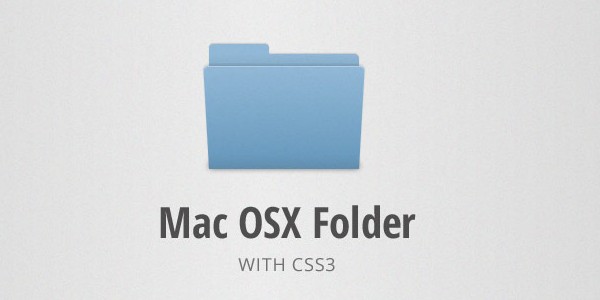 Mac os x-like animated folder with css3