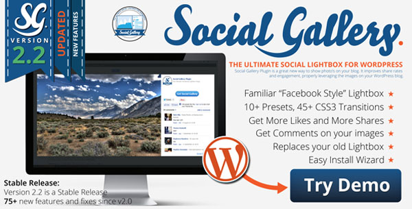 Social Gallery WordPress Photo Viewer Plugin