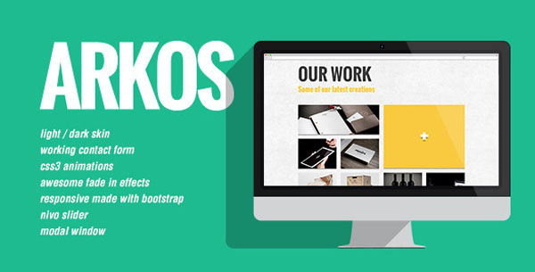 Arkos - Flat and responsive portfolio gallery