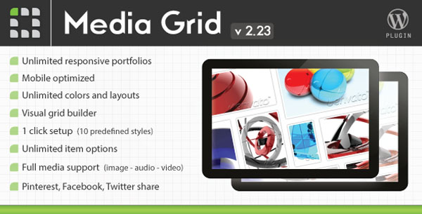 Media Grid - WordPress Responsive Portfolio