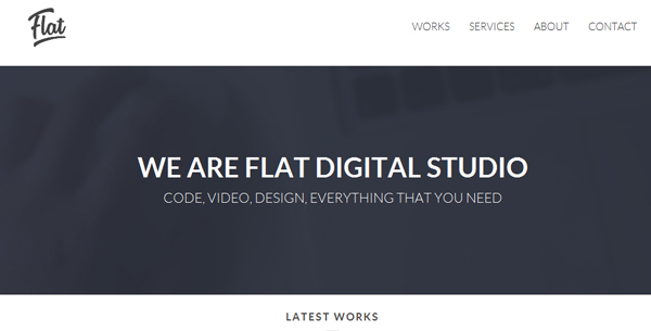 Flat Studio - Responsive One Page HTML Template 