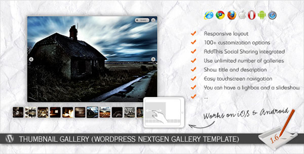 Thumbnail Gallery (WP NextGEN Gallery Template)