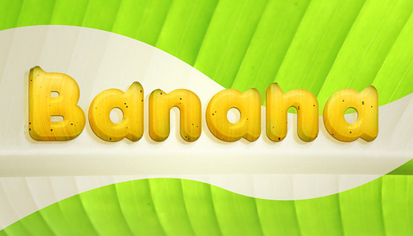 Banana Style Text Effect