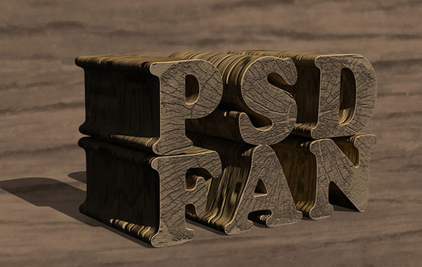 Create a Textured Wooden Text Effect Using Photoshop’s 3D Capabilities