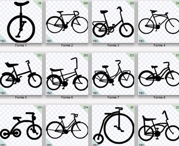Custom Shapes Bicyclettes