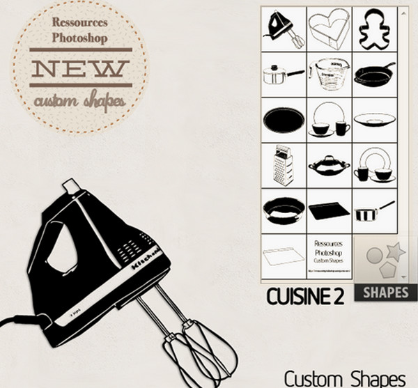 Custom Shapes Cuisine 2