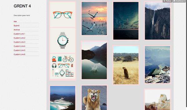 Tumblr Theme GRDNT by Jen Yuan