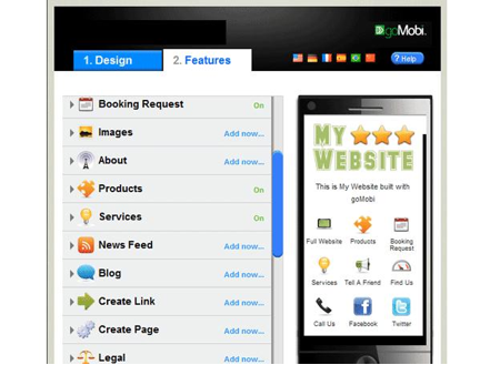 goMobi Mobile Site Builder