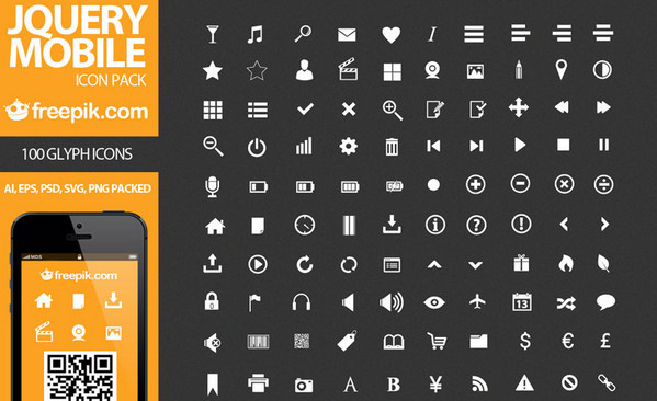 jquery mobile set data icon clipart