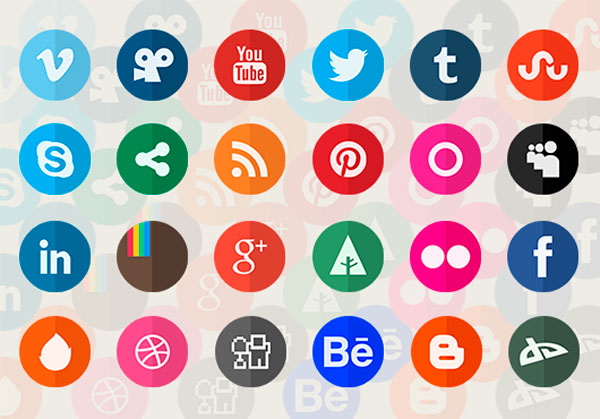 Circle Flat Icons