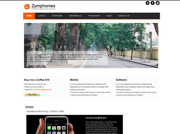 Business Responsive Theme