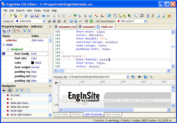 free css editor.