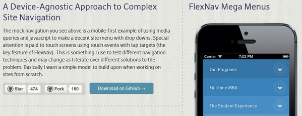 FlexNav Mega Menus