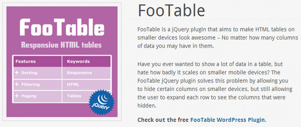 FooTable