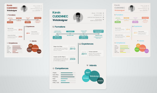 Infographic resume by Kevin Cdnc