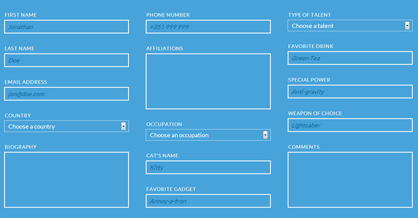 Responsive Multi-Column Form