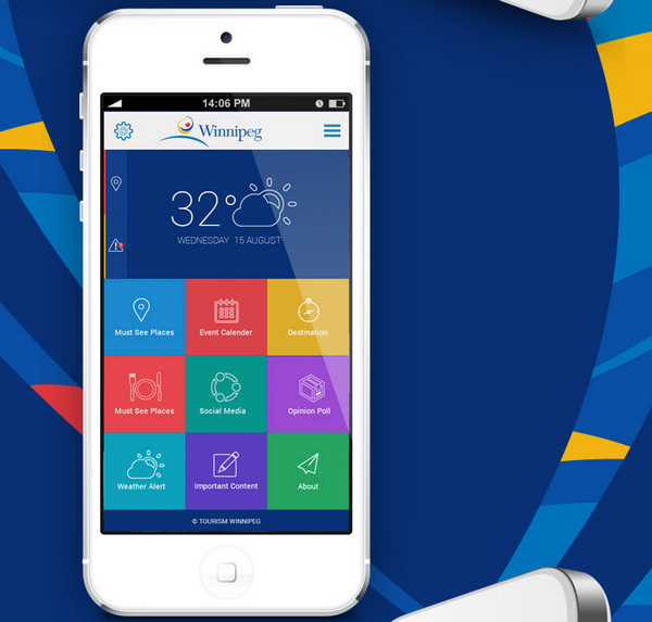 Winnipeg Mobile App Design by UI Kreative