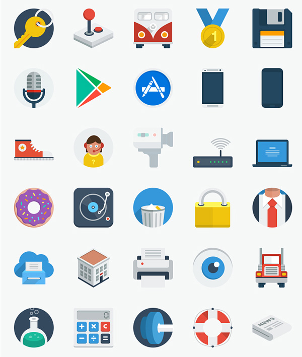 free vector flat icons