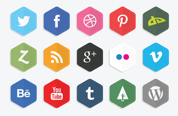 Flat Polygon Icons