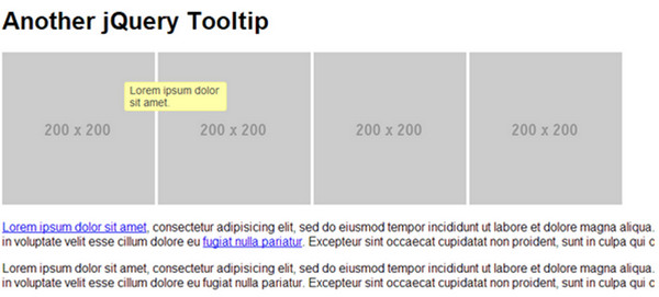 jQuery ToolTip by enure