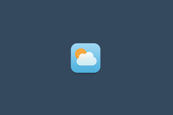 best ios flat weather icon