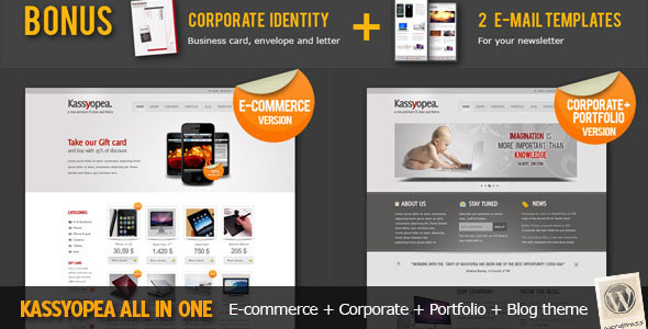 Kassyopea All In One: Ecommerce + Corporate