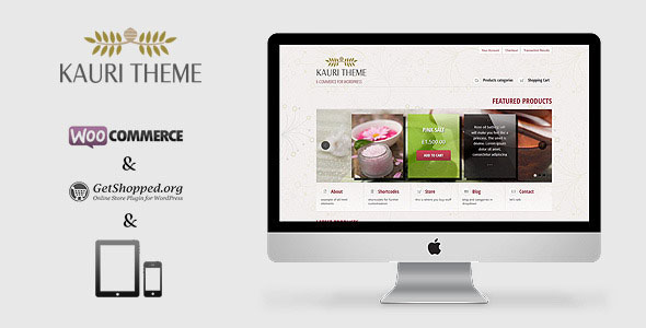 Kauri - responsive theme for WP e-Commerce
