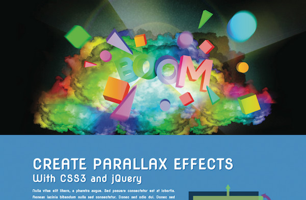 Create interactive parallax scrolling pages