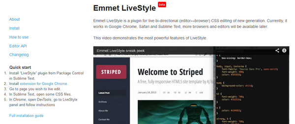 Emmet Livestyle