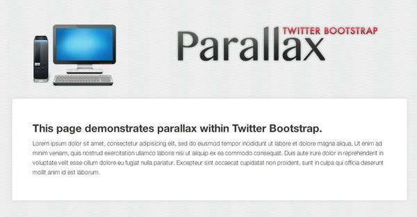 How to Integrate Simple Parallax with Twitter Bootstrap
