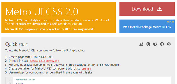 Metro UI CSS 2