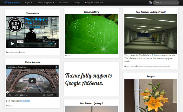 PR News WordPress theme