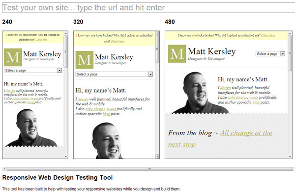 Responsive Design Testing