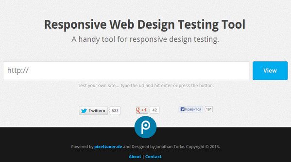 Responsive Web Design Testing Tool