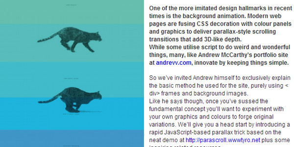 Scrolling background parallax tricks