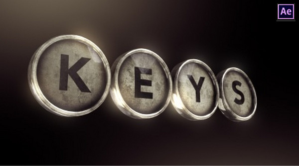 Typewriter Keys Logo