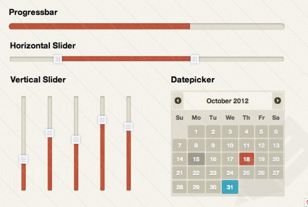 jQuery UI Theme - Retro